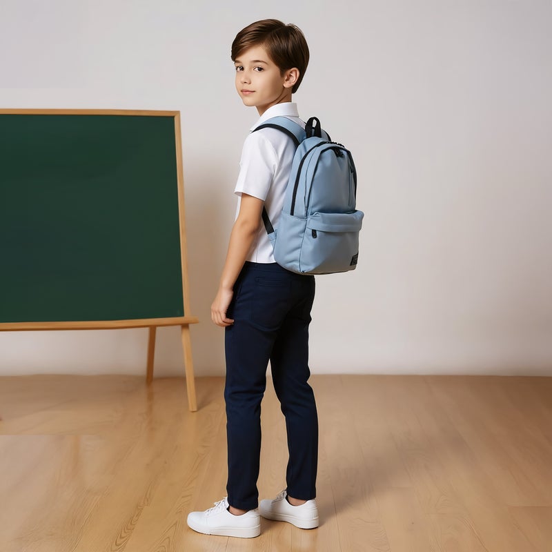 Must Backpack-Sustainable-2 Cmprt-25L (Rpet Pu) Grey \ 32X19X42 - Image 2